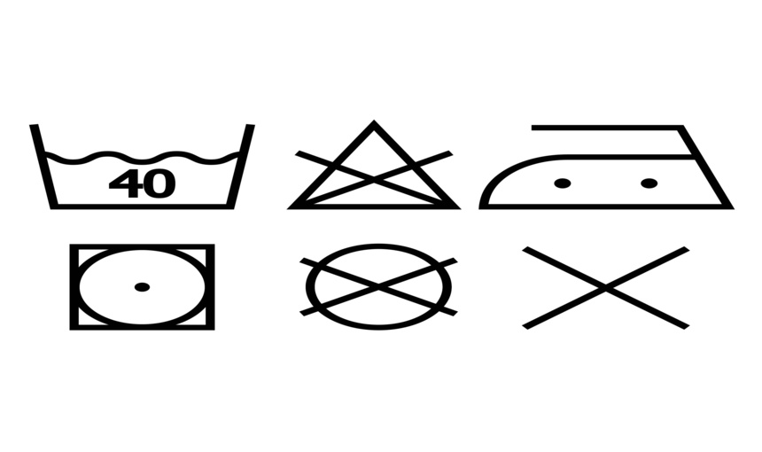 Symboly praní na oblečení.